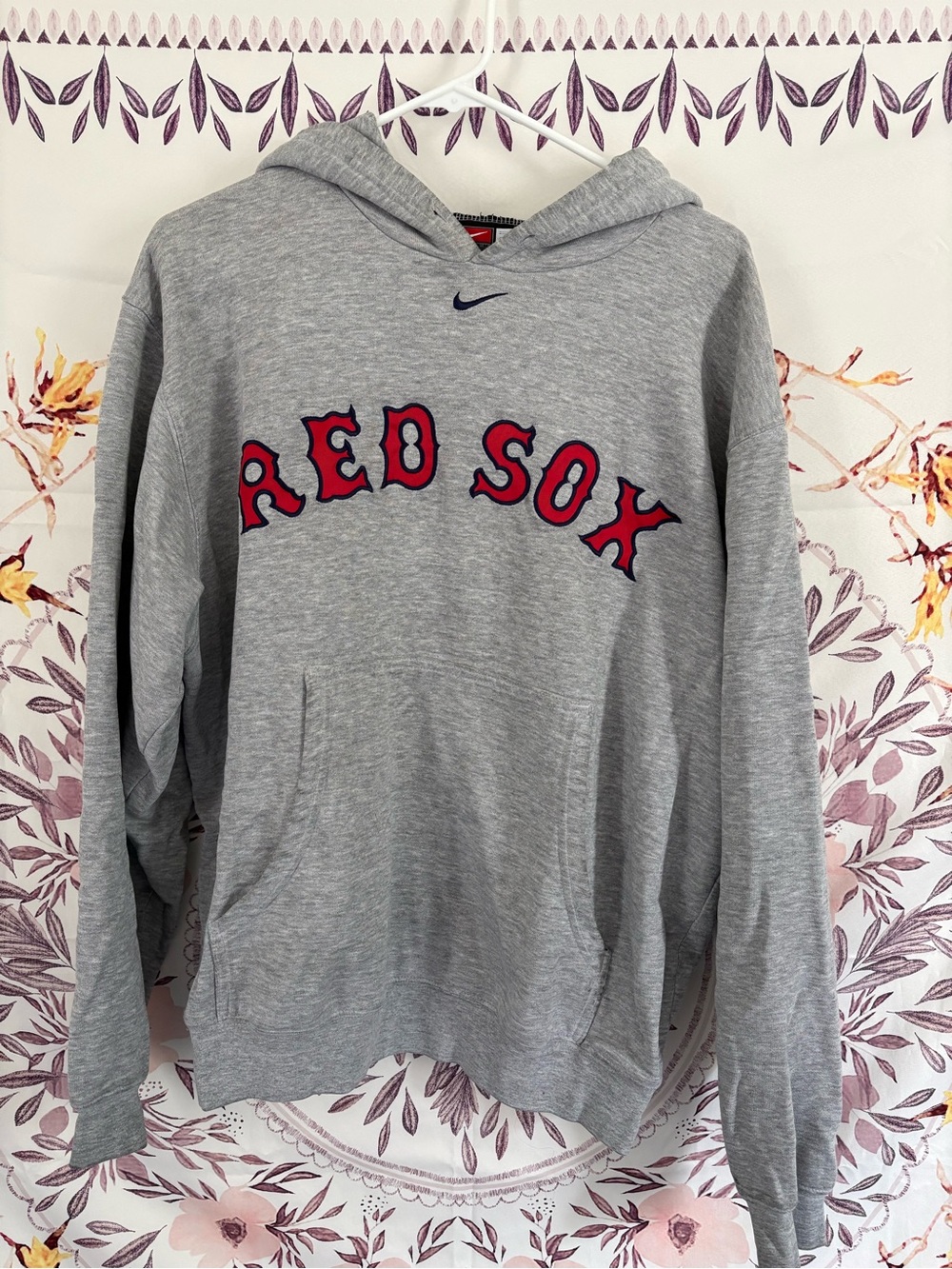 Vintage Nike Gray "Red Sox" Pullover Hoodie